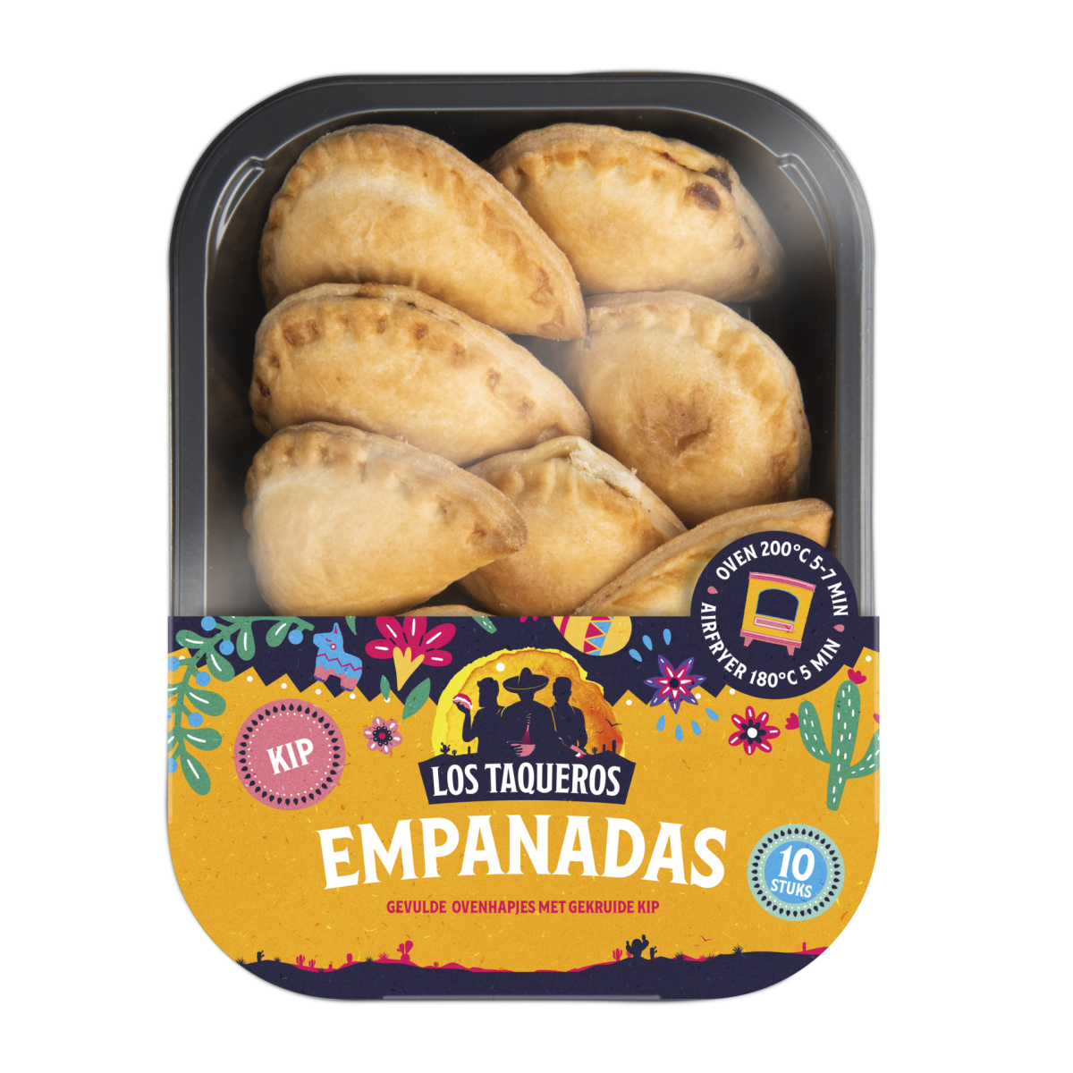 8718719175972 Los Taqueros Emapandas kip 10st top